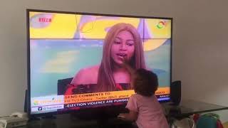 AWWW See How Yvonne Nelsons Daughter Reacted When She Saw Her Mum On TV Video [upl. by Koorb]