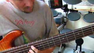 Funk Studies for Bass Yamaha BB G5 5string bass guitar [upl. by Jamil]