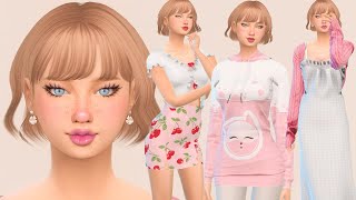 SIMS 4 CAS Emilie Larsen  CC folder and sim Download [upl. by Handbook]