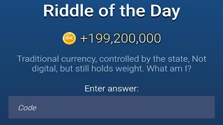 19 September Riddle of the Day X Empire  Riddle Of The Day X Empire  Musk Empire Riddle Of The Day [upl. by Suiraj169]