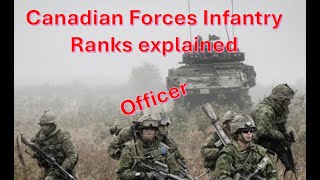 Canadian Forces Officer ranks explained Infantry  ACSR [upl. by Mainis]