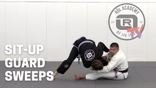 Sit up Guard Sweeps  16 sweeps in 90 seconds [upl. by Redan]