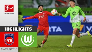 1 FC Heidenheim  VfL Wolfsburg 11  Highlights  Matchday 18 – Bundesliga 202324 [upl. by Buffy]