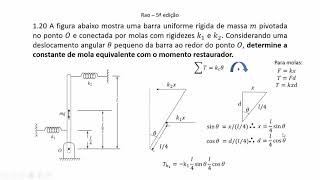 Vibrações Mecânicas  Resolução de questões 110 120 e 172 do RAO [upl. by Henebry]