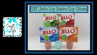 Craft Life  Jacy and Kacy DIY  Jello Lip Balm  Lip Gloss Tutorial [upl. by Anairb]