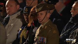 Dawn Service Anzac Day Villers Bretonneux 2542017highlights [upl. by Rayham49]