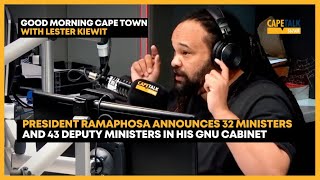 Ramaphosas cabinet Its the largest collection of ministers and deputies in SA [upl. by Philbo]