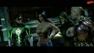 Injustice Gods Among Us Walkthrough Part 2 Story mode lets play gameplay Chapter 2 Green Lantern [upl. by Etnud]