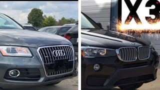 2017 BMW X3 Vs 2017 Audi Q5 REVIEW Exhaust Comparison [upl. by Acirderf839]