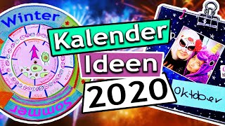 Kalender DIY Ideen  2020 Kalender selber machen mit Eva amp Kathi 2 coole Ideen Sonntagschallenge138 [upl. by Romina]