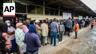 Mozambique votes for president in election that could extend the ruling partys 49 years in power [upl. by Misty]