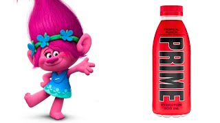 TROLLS BANDS TOGETHER MOVIE CHARACTERS AND THEIR FAVORITE DRINKS [upl. by Nallaf]