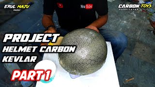 Helmet Carbon Fiber Honeycomb Kevlar  PART 1 [upl. by Teague942]