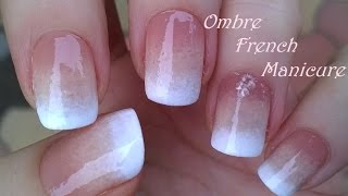 Ombre FRENCH MANICURE Design  Pure Sponge Nail Art Tutorial [upl. by Eryn]