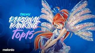 Winx Club • Sirenix Personal Ranking Top 15 [upl. by Marlie]