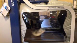 Parkinsons patient with normal gait pattern on AlterG antigravity treadmill [upl. by Portland450]