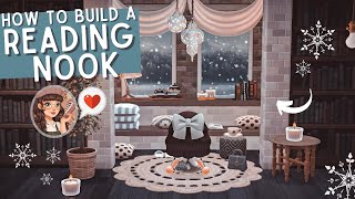 The coziest READING NOOK youll ever see in Animal Crossing  ACNH Speed Build and Tutorial [upl. by Mafala430]