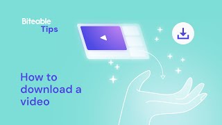 How to download your Biteable video  Biteable [upl. by Amikehs136]