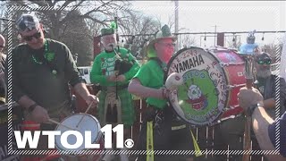 Toledo Firefighters Pipes amp Drums ready for St Patricks Day  WTOL 11 [upl. by Arraic260]