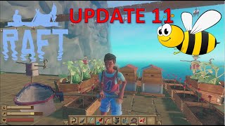 Raft 🚣‍♀️ 221 UPDATE  Bienenstock bauen und Honig looten 🐝🍯 [upl. by Figge]