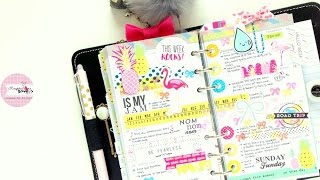 Planner Setup with The Planner Society July Kit [upl. by Ehcsrop891]