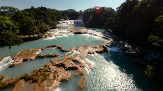 Agua Azul Waterfalls  Chiapas Mexico  FPV Drone [upl. by Rotberg625]