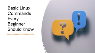 Basic Linux Commands Every Beginner Should Know [upl. by Imoyn]