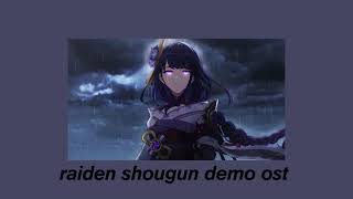 raiden shogun demo ost slowed  reverb [upl. by Littlejohn]