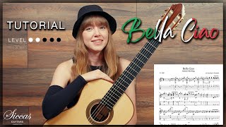 Bella Ciao Classical Guitar Tutorial [upl. by Naoma]