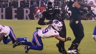 Taylor Rapp Injury Vs Baltimore Ravens [upl. by Ycnuahc]