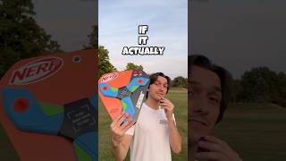 Throwing The Jankiest Nerf Boomerang Ever 🪃😵‍💫 boomerang funny nerf boomerangs [upl. by Nordna]