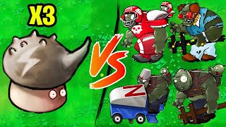 PVZ 1 Hybrid Challenge  3 Thunder Fruit vs All Types of Gargantuars Challenge Epic Battle [upl. by Spragens]