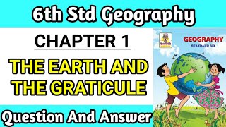 class 6 geography chapter 1 the earth and the graticule questions and answers Maharashtra board [upl. by Dunham]