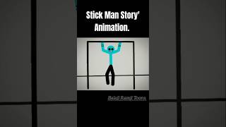 Stick Man Story Animation🔥 animation trainding story shorts viral [upl. by Ertemed]