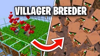 Easy Villager Breeder FARM 121 Minecraft Java [upl. by Engedus]