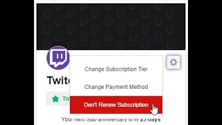 IMPORTANTE Come cancellare un abbonamento regalo su Twitch [upl. by Coy31]