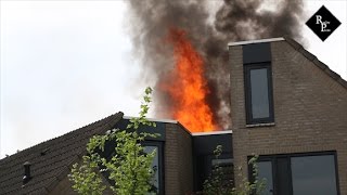 Uitslaande woningbrand Linthorst Homanlaan Oosterhout [upl. by Mackoff]