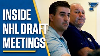 Inside the NHL Draft scout meetings [upl. by Ynnol]