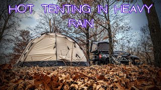 Hot Tent Camping  Nortent Gamme 6  Long Branch SP Missouri [upl. by Winter195]