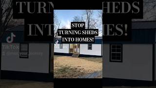 SHED TURNED INTO A TINY HOME  TINY HOUSE  SHED CONVERSION HOUSE TOUR shed tinyhouse tinyhome [upl. by Pate725]