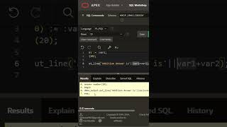 PLSQL Tutorial for Beginners  PLSQL programs in Oracle Apex [upl. by Gerladina]