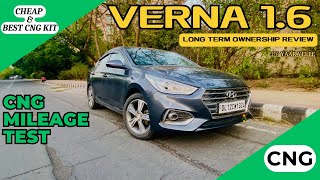 Hyundai Verna CNG Mileage After 50000 kms Done  Long Term Owners Review [upl. by Ninnetta]