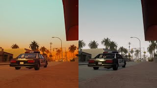 GTA San Andreas The Definitive Edition Mobile VS ConsolePC  Side By Side Comparison [upl. by Idonna]