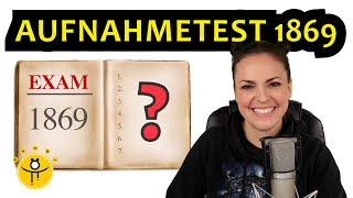 Mathe Aufnahmetest 1869 – Hättest DU bestanden 🤓 [upl. by Hanikahs]