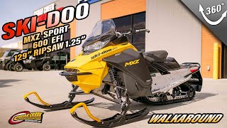 Walkaround  2025 SkiDoo MXZ® Sport 600 EFI 129 RipSaw 125 [upl. by Rome]