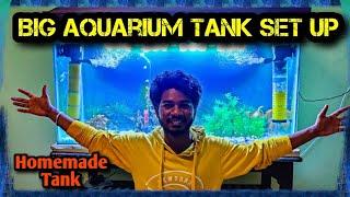 Big Aquarium Fish Tank Making amp Setup in Home  Tamil  Travel Mode On [upl. by Schluter]