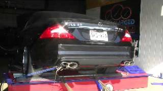 Eurocharged CLS55 AMG build Dyno run with new exhaust [upl. by Hardin432]