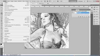 Script Photoshop effet dessin wwwstudiomediafr [upl. by Ttehc]