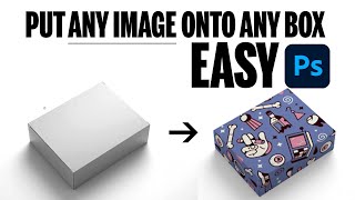 EASY  Put Any Image Onto a Box in Adobe Photoshop [upl. by Stolzer]