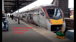 Train Report Norwich to London in First Class [upl. by Aihsekat]